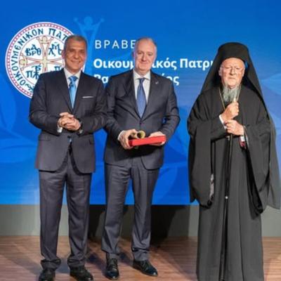 Τιμητική βράβευση του Προέδρου του ΣΥΡΚΙ Γιώργου Παπαλιάρη και υποτροφία στην Ευρυδίκη Πίγγου από την PeopleCert στην Κωνσταντινούπολη (16 Μαϊ, 2025)